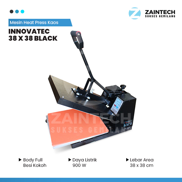 Serupa Mesin Heat Press Kaos INNOVATEC 38 X 38 Black